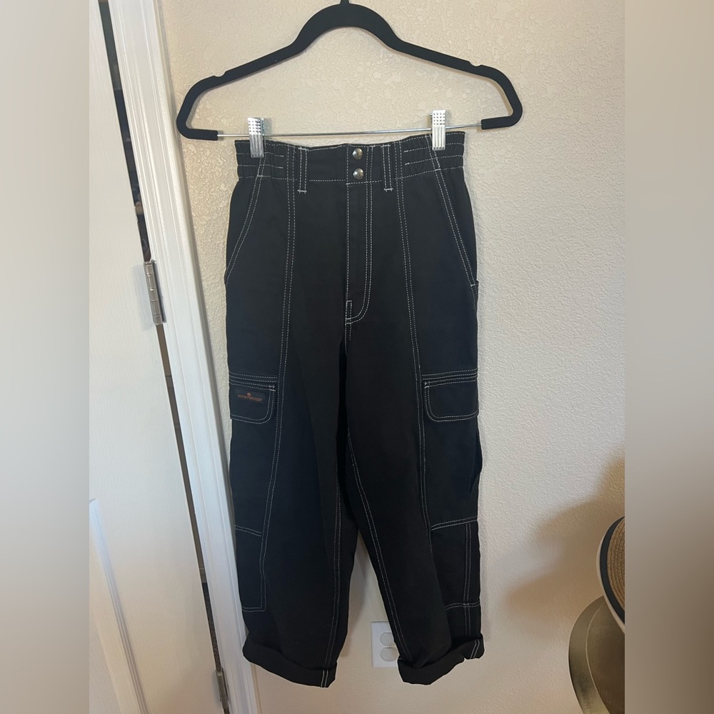 black cargo pants